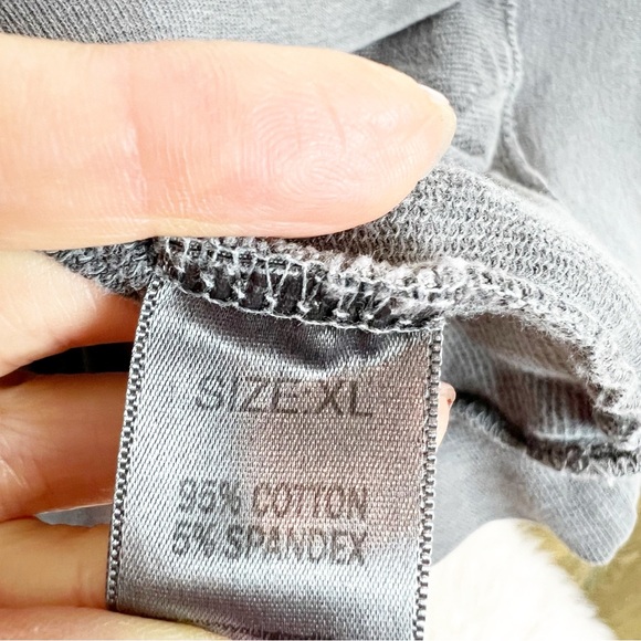 GOODLIFE KHAKI GRAY LONG SLEEVE HOODIE PULLOVER SWEATSHIRT MENS SZ XL - Picture 3 of 6